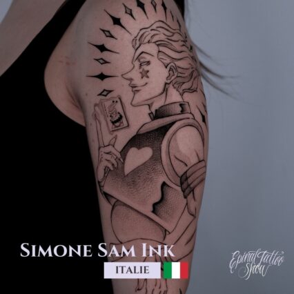 Simone Sam Ink - inchiostro rosso tattoo - Italie - 3