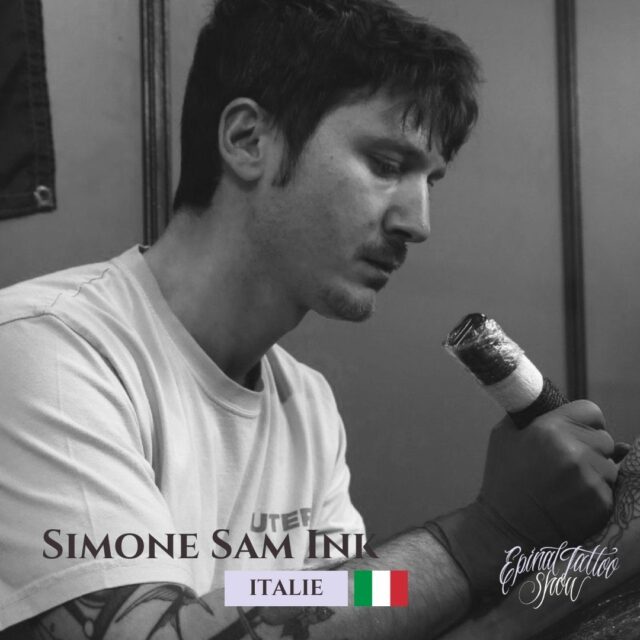 Simone Sam Ink - inchiostro rosso tattoo - Italie - 4