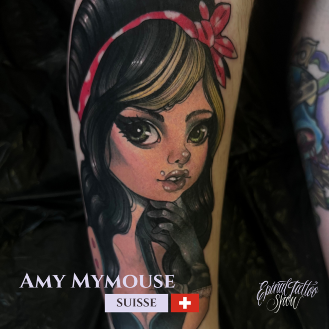 Amy Mymouse - Maison Louche tattoo - Suisse