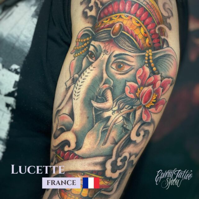 Lucette - Doll and skull tattoo - France (2)