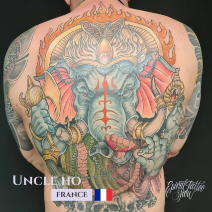 Uncle ho - Neon cobra tattoo - France (2)